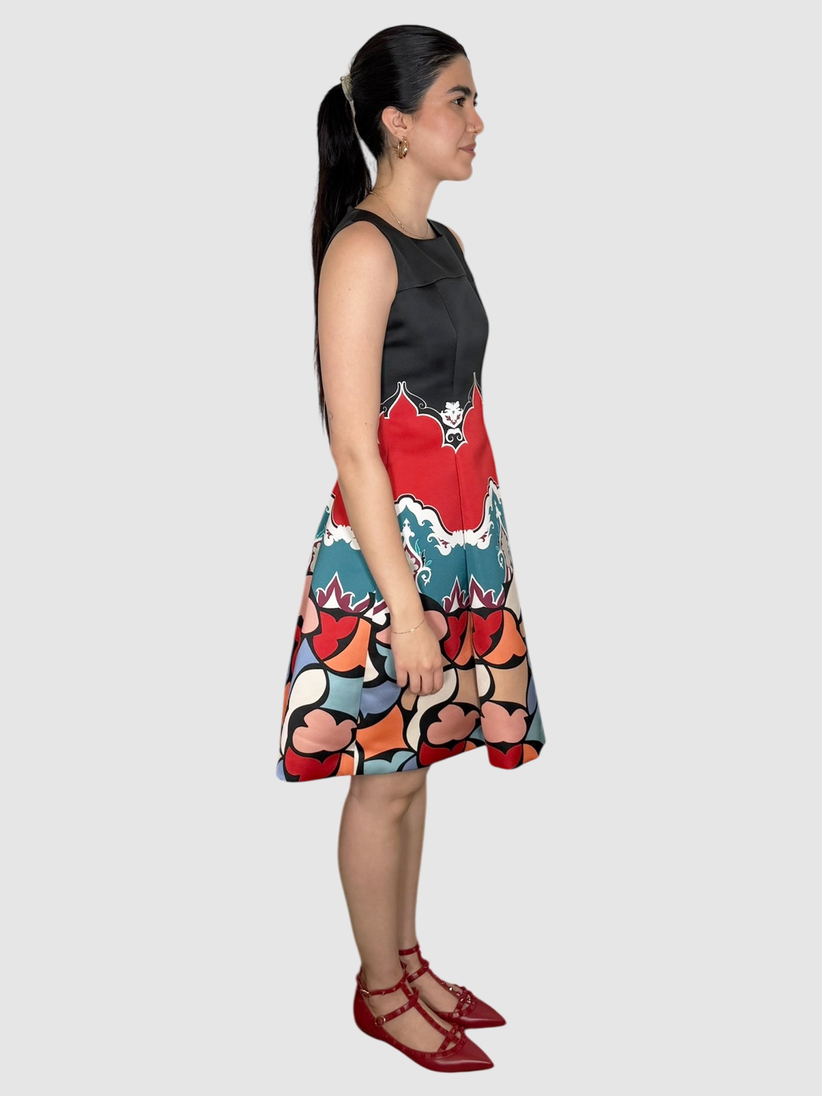Printed Flare Dress