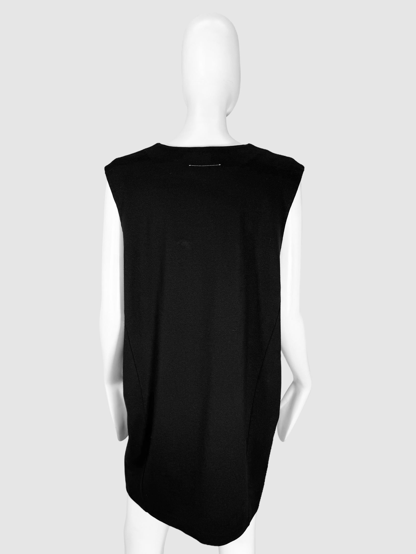 Deep V-Neck Mini Dress - Size 6