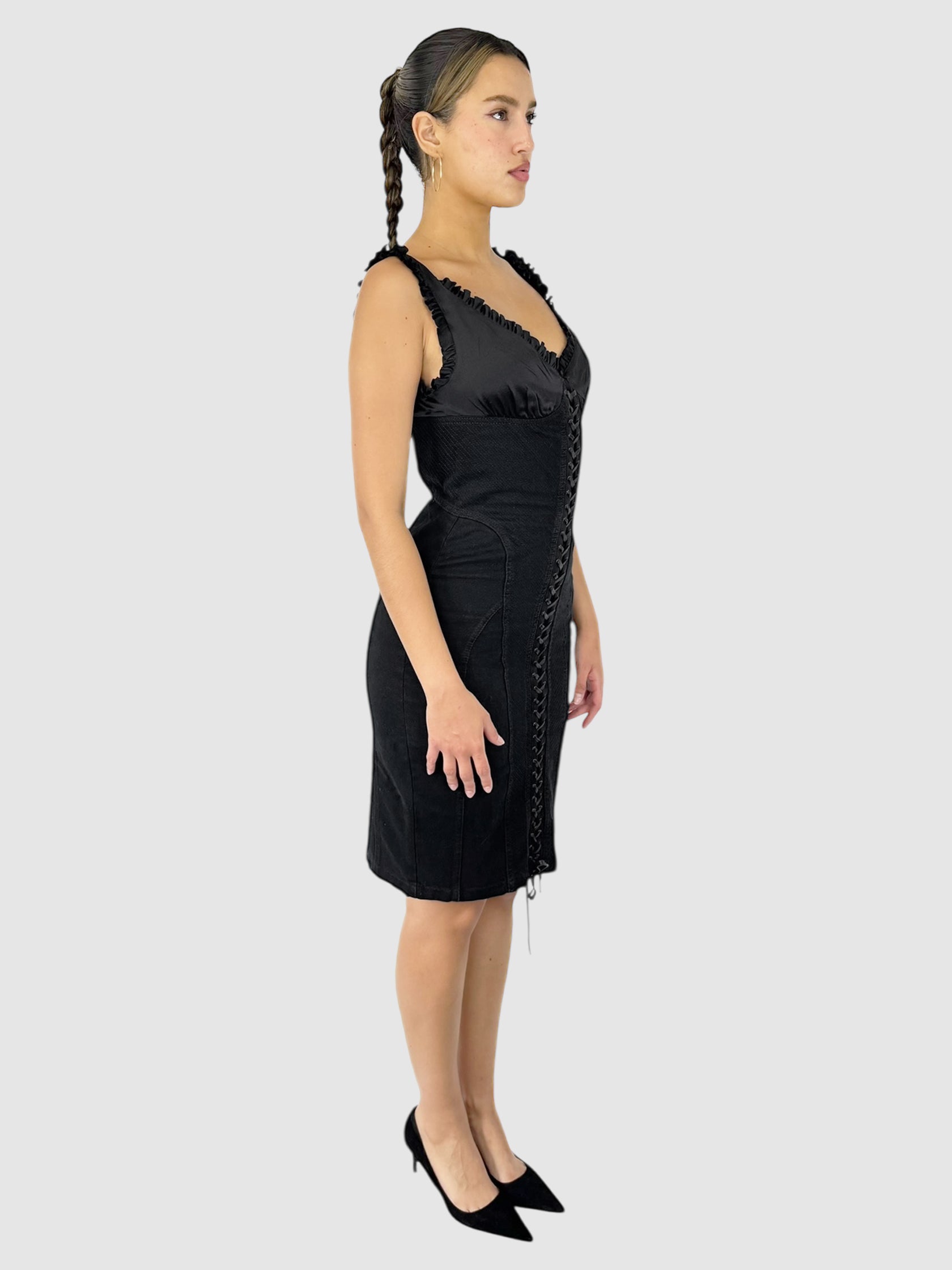 Lace-Up Corset Dress