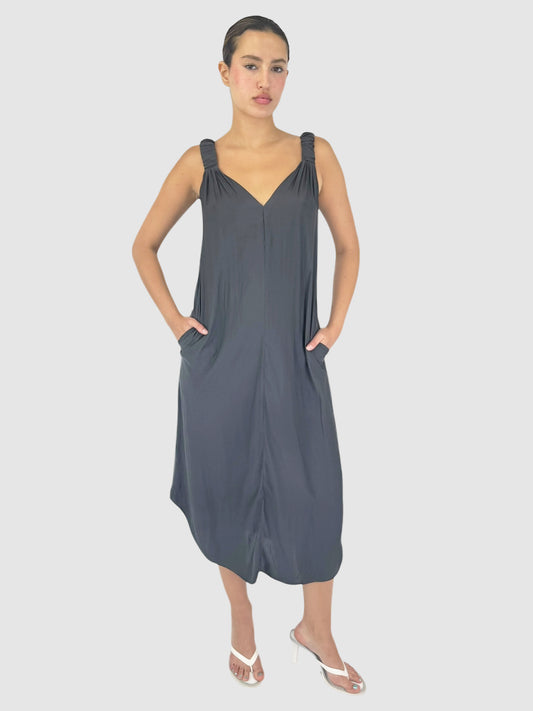 V-Neck Midi Dress
