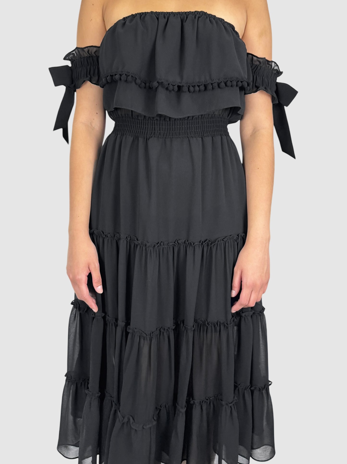 Off-The-Shoulder Midi Dress