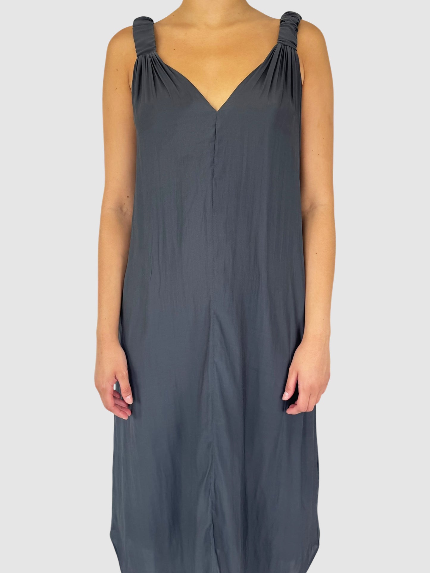 V-Neck Midi Dress