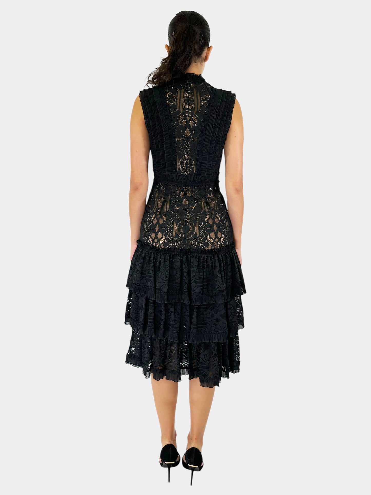 Lace Tiered Dress - Size 6