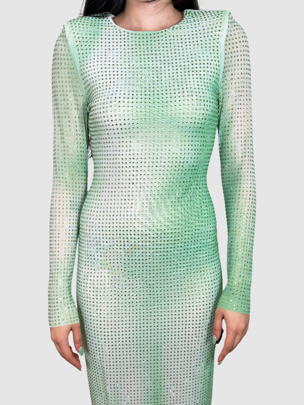 Embellished Gradient Dress