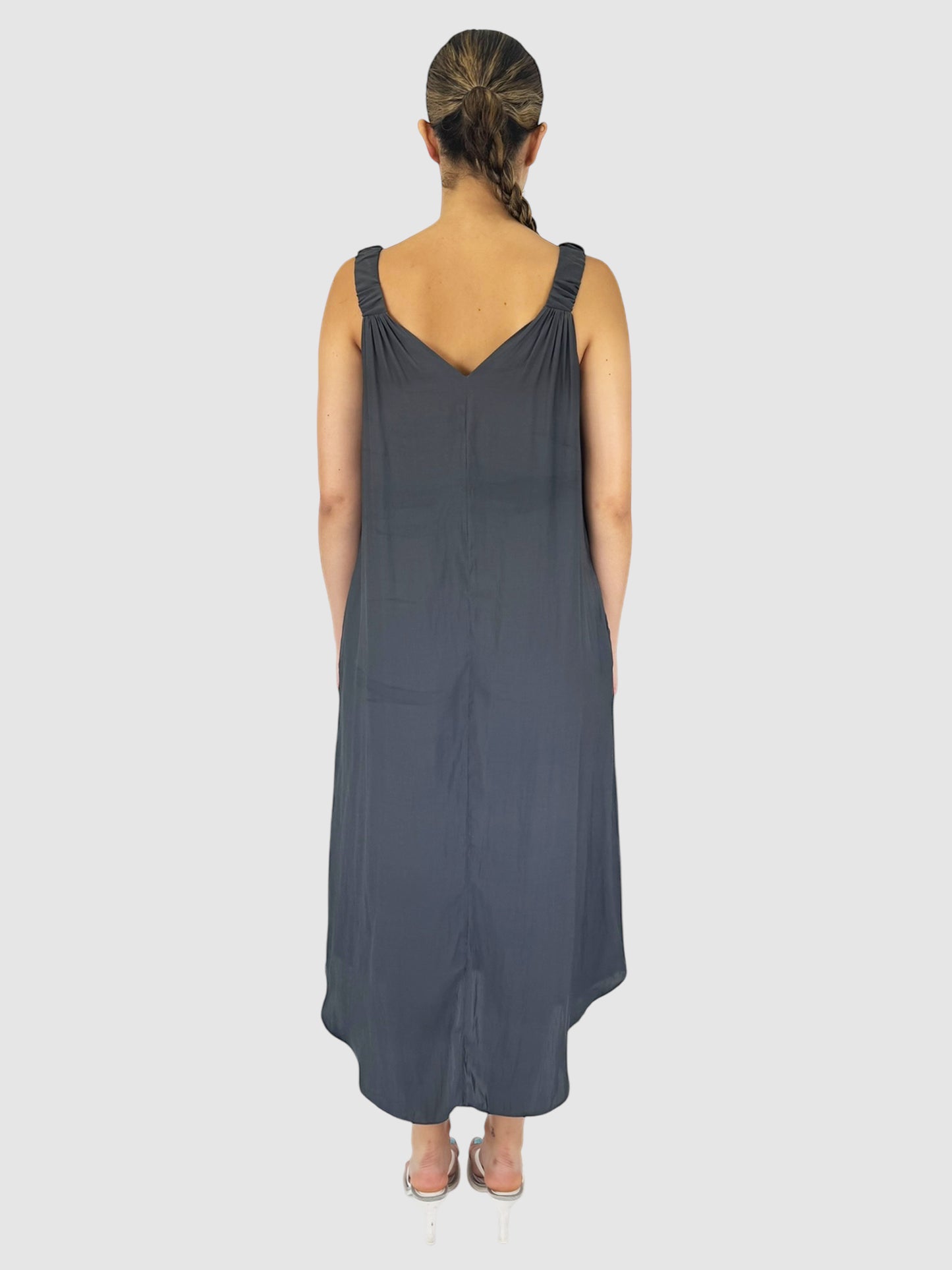 V-Neck Midi Dress