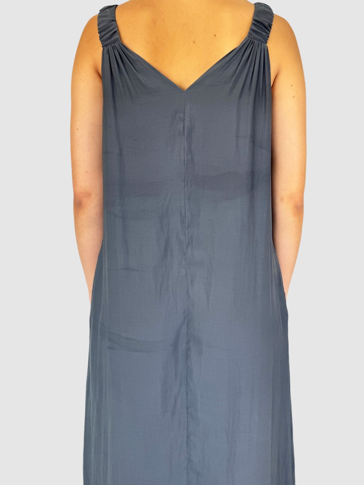 V-Neck Midi Dress