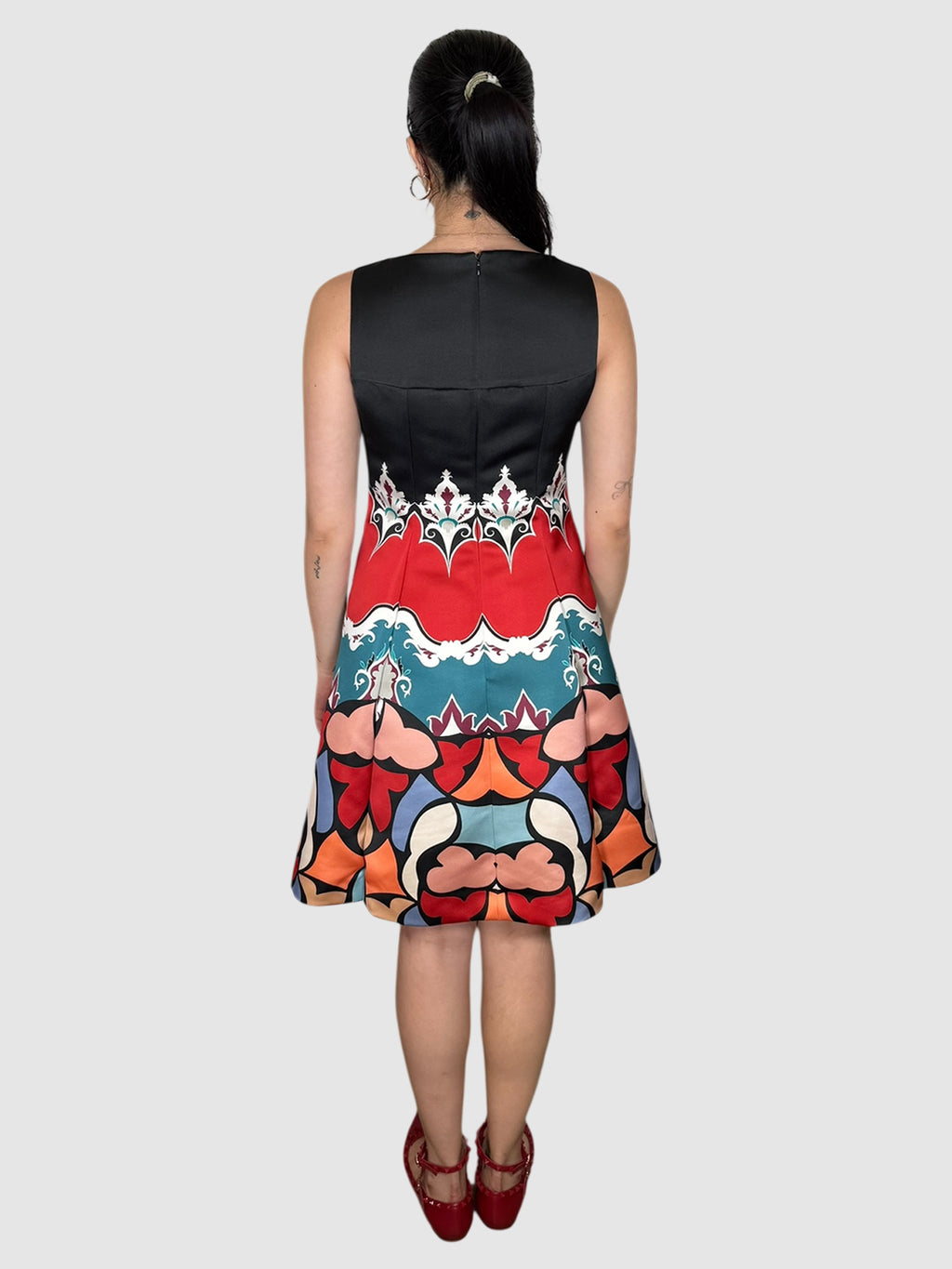 Printed Flare Dress