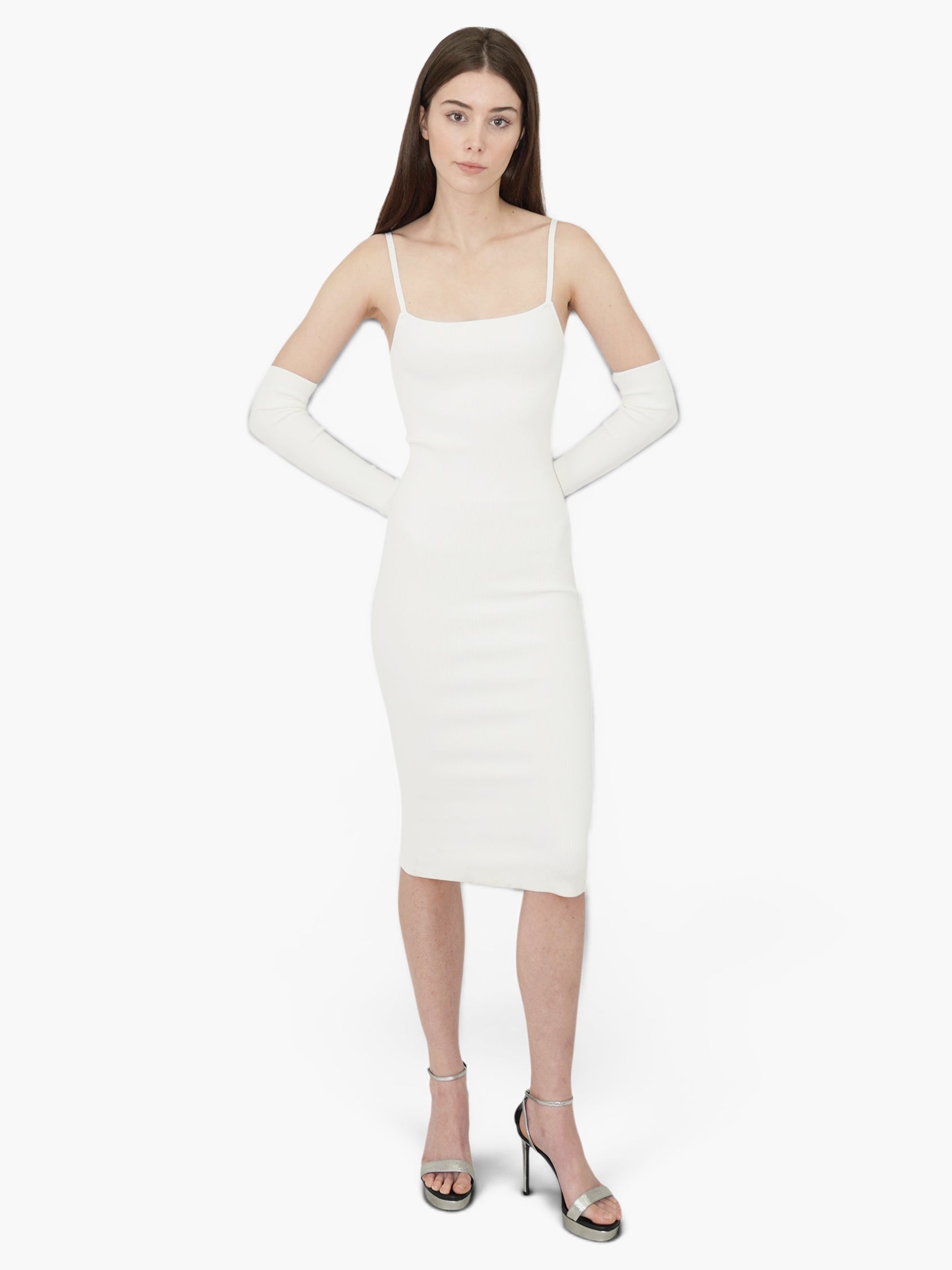 Evian Bodycon Dress - Small / White Evian Bodycon Dress - Small / White