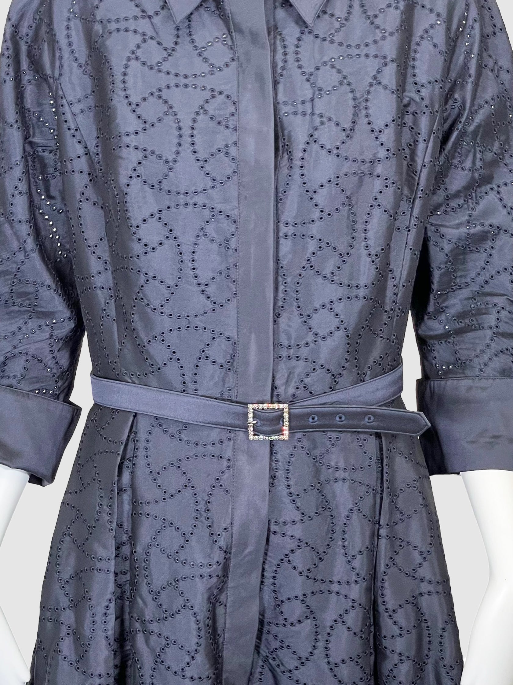 Eyelet Shirt Dress - Size 14