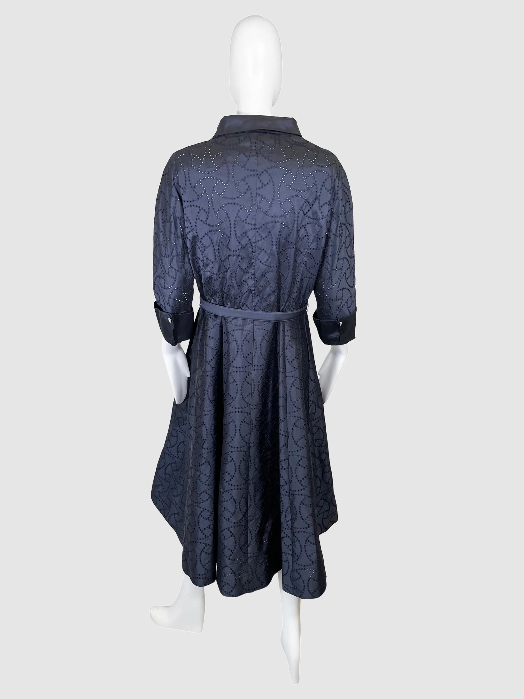 Eyelet Shirt Dress - Size 14