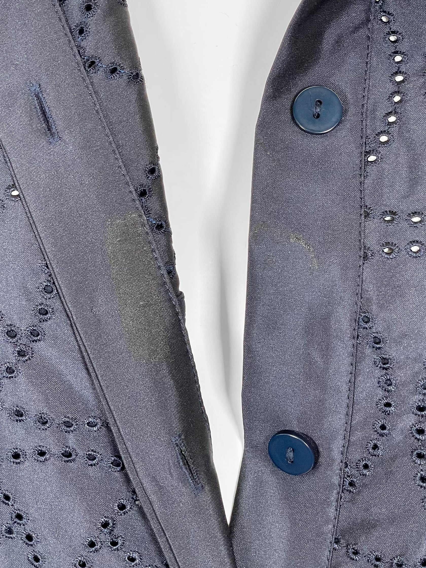 Eyelet Shirt Dress - Size 14