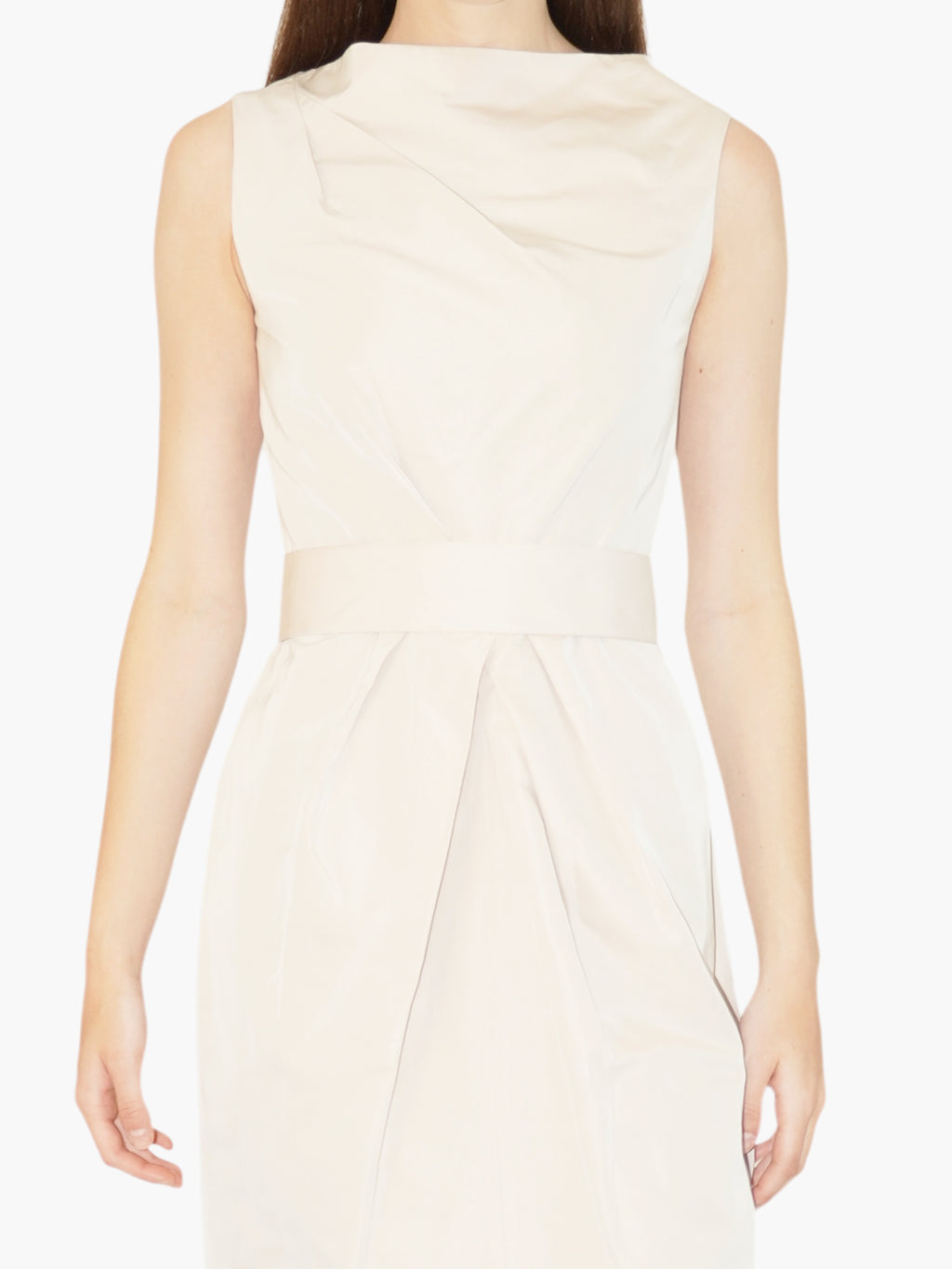 Cinched Silk Dress