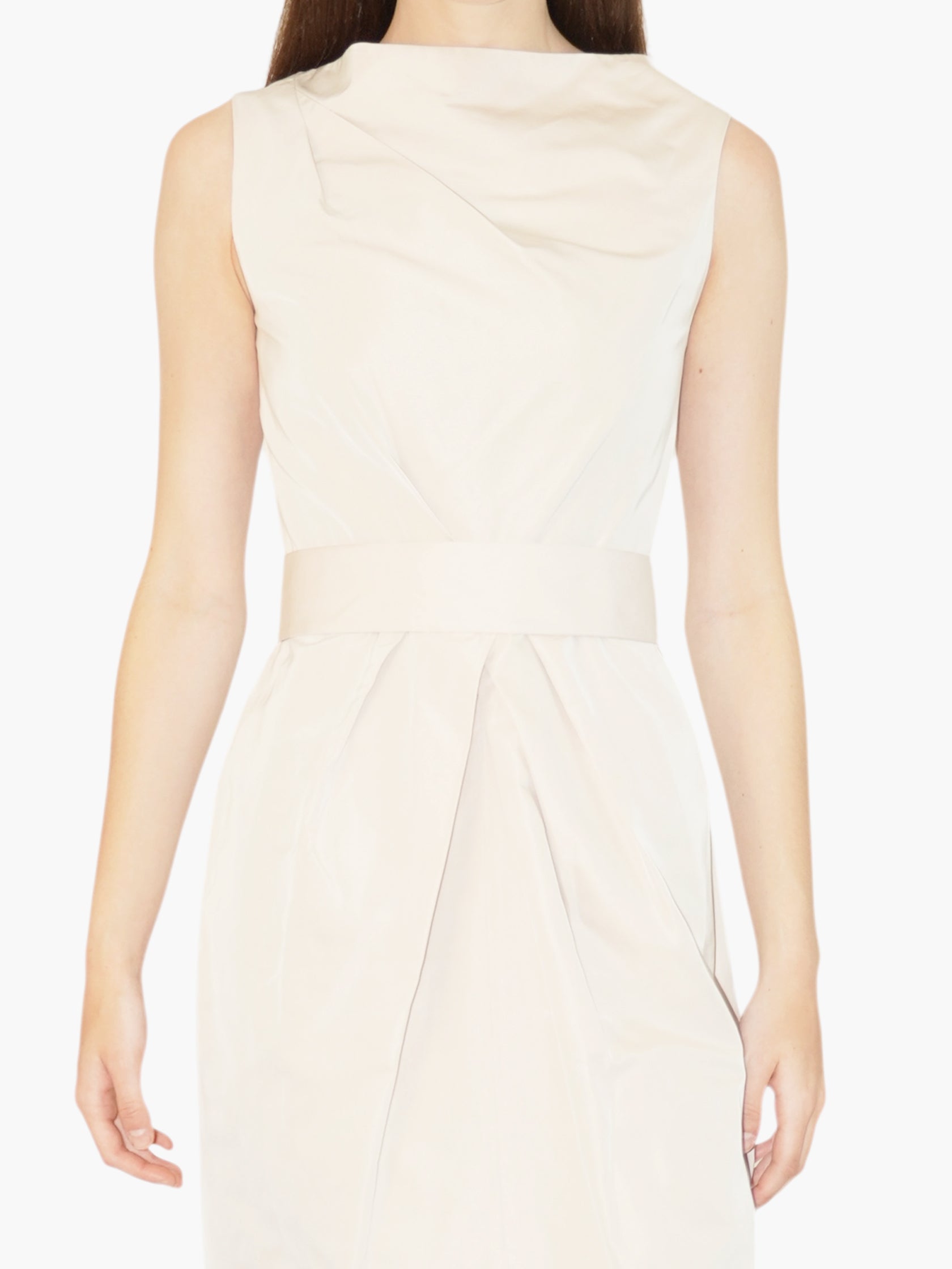 Cinched Silk Dress