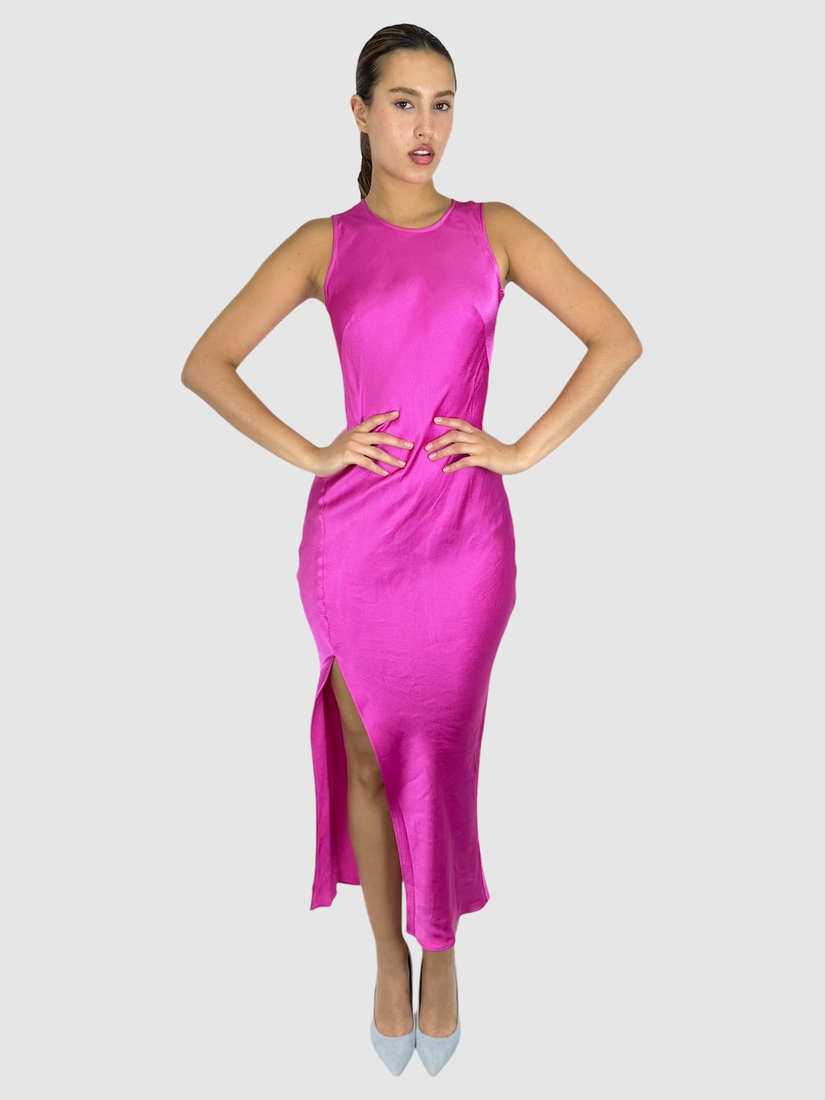 Satin Midi Dress
