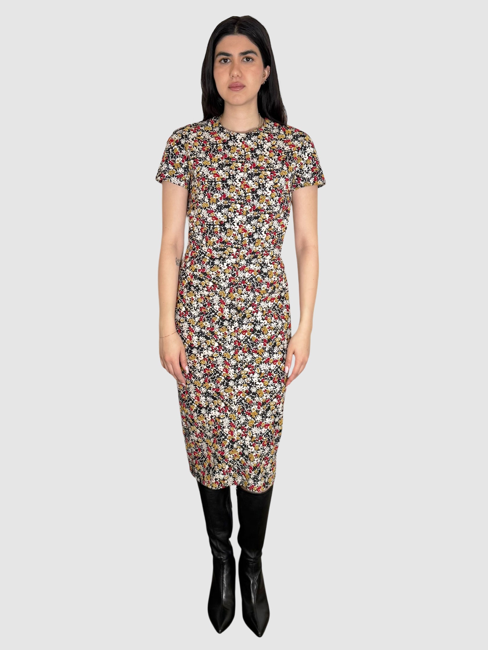Floral Print Midi Dress