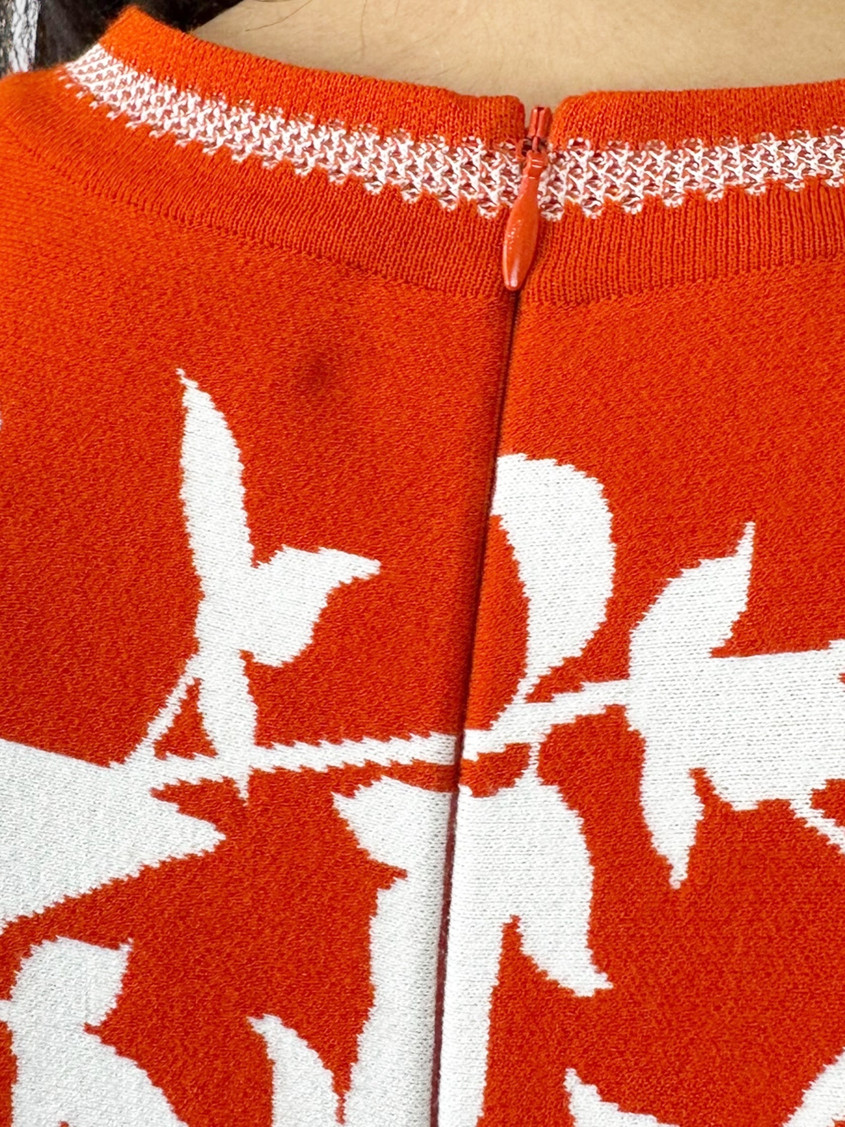 Floral Print Knit Flare Dress