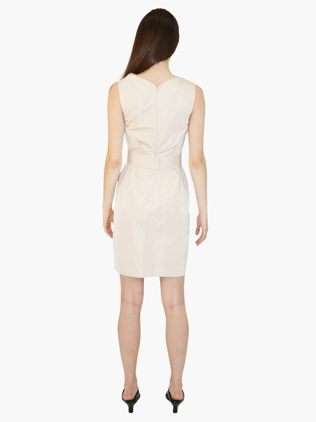 Cinched Silk Dress