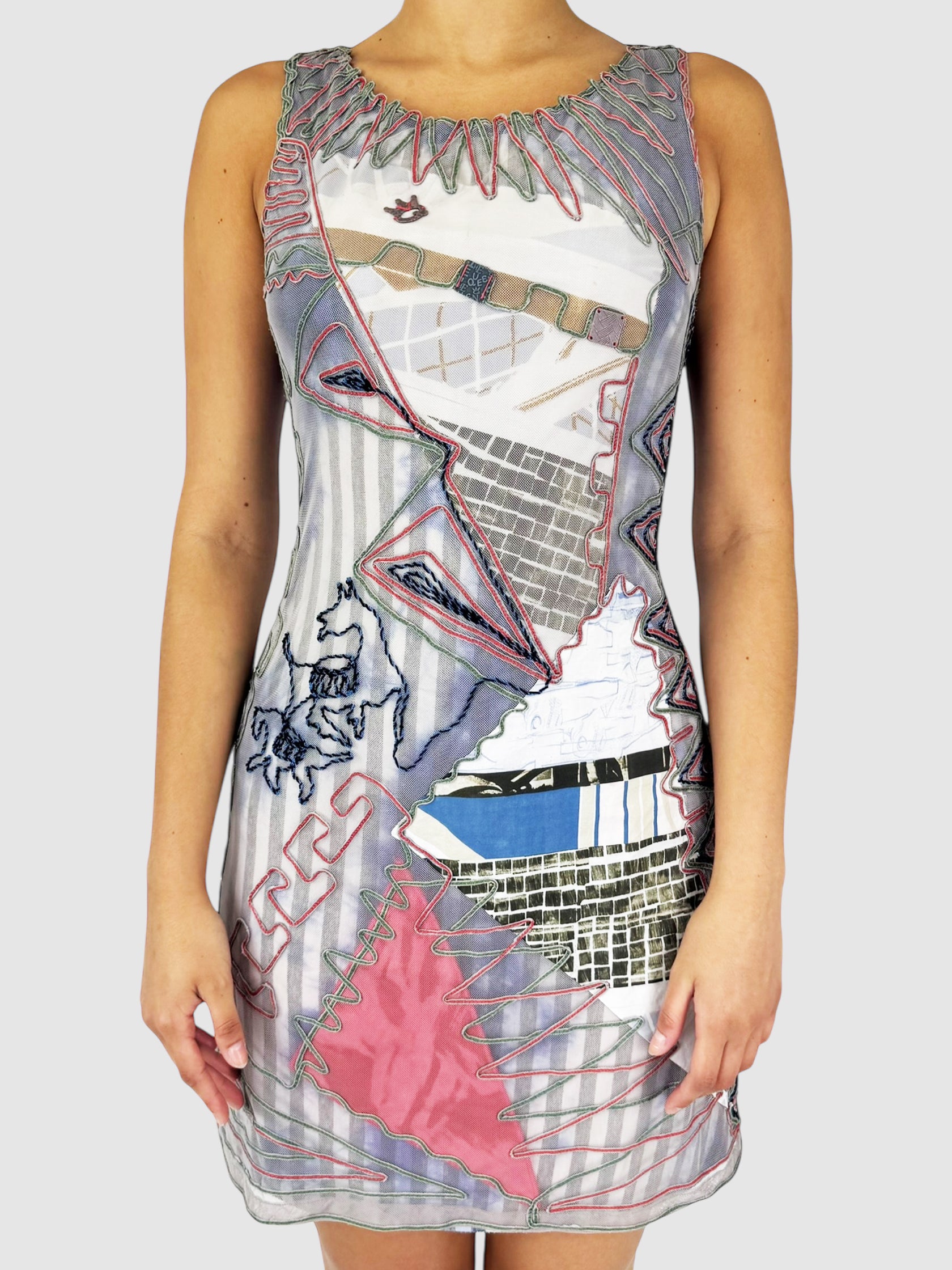 Abstract Mini Dress
