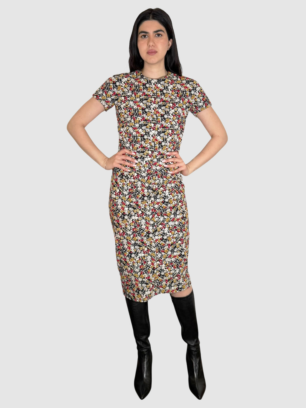 Floral Print Midi Dress