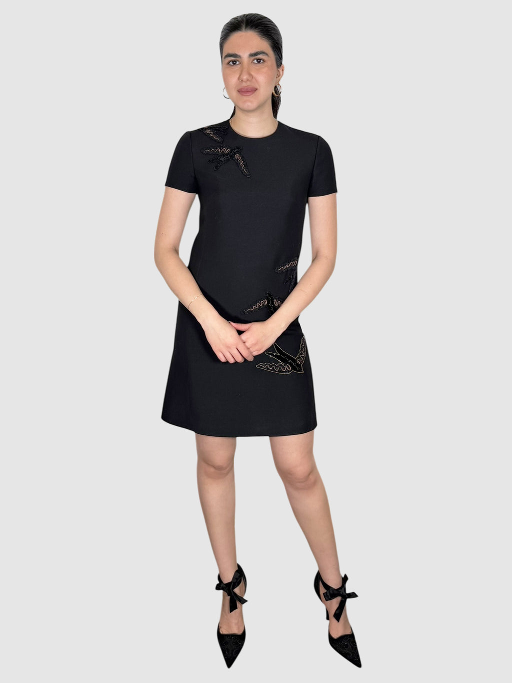 Bird Embroidered Dress