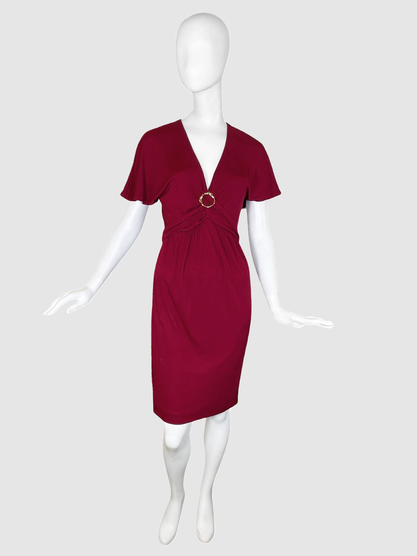 Gucci V-Neck Mini Dress - Size XS