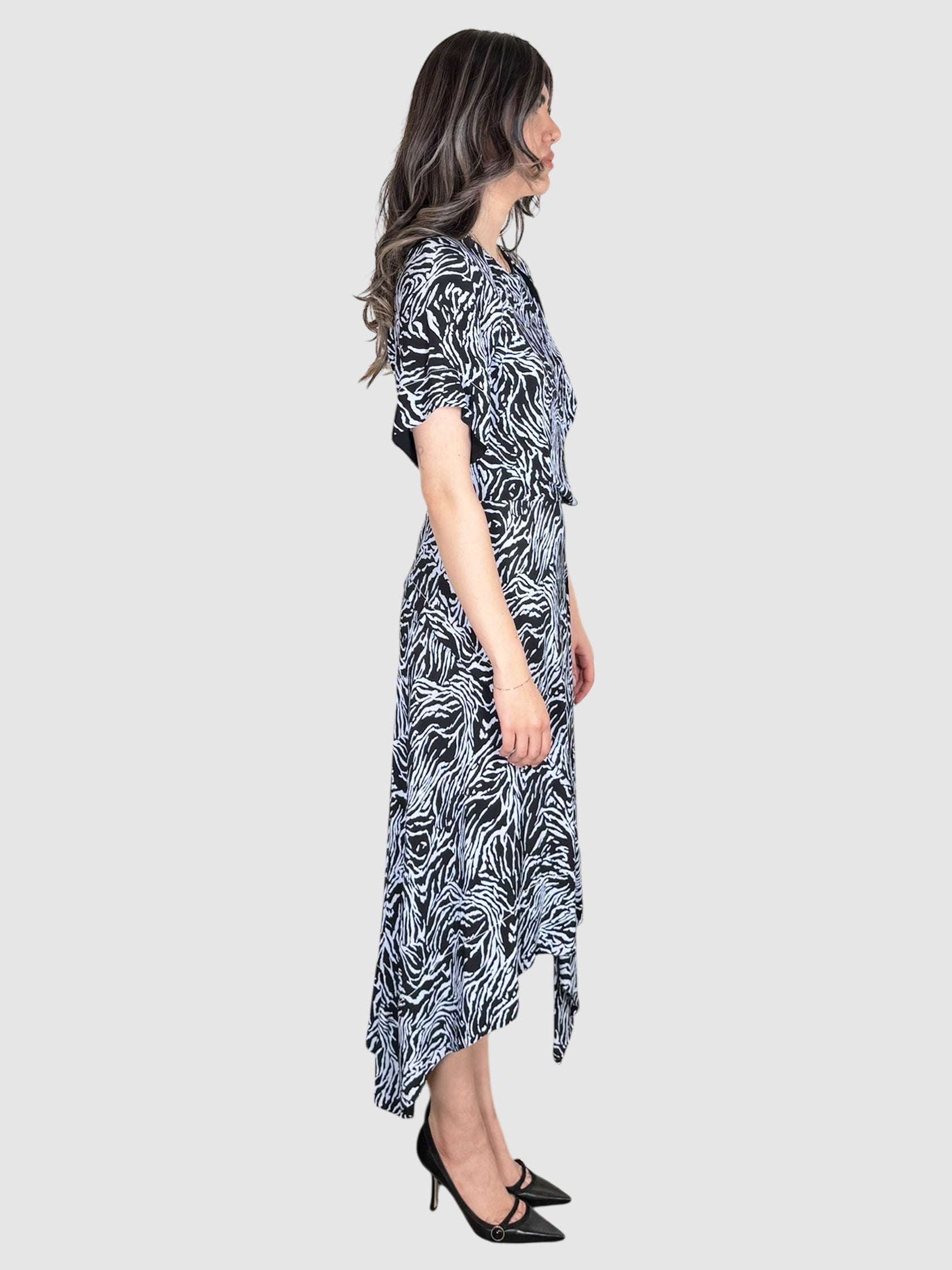 Printed Drape Dress