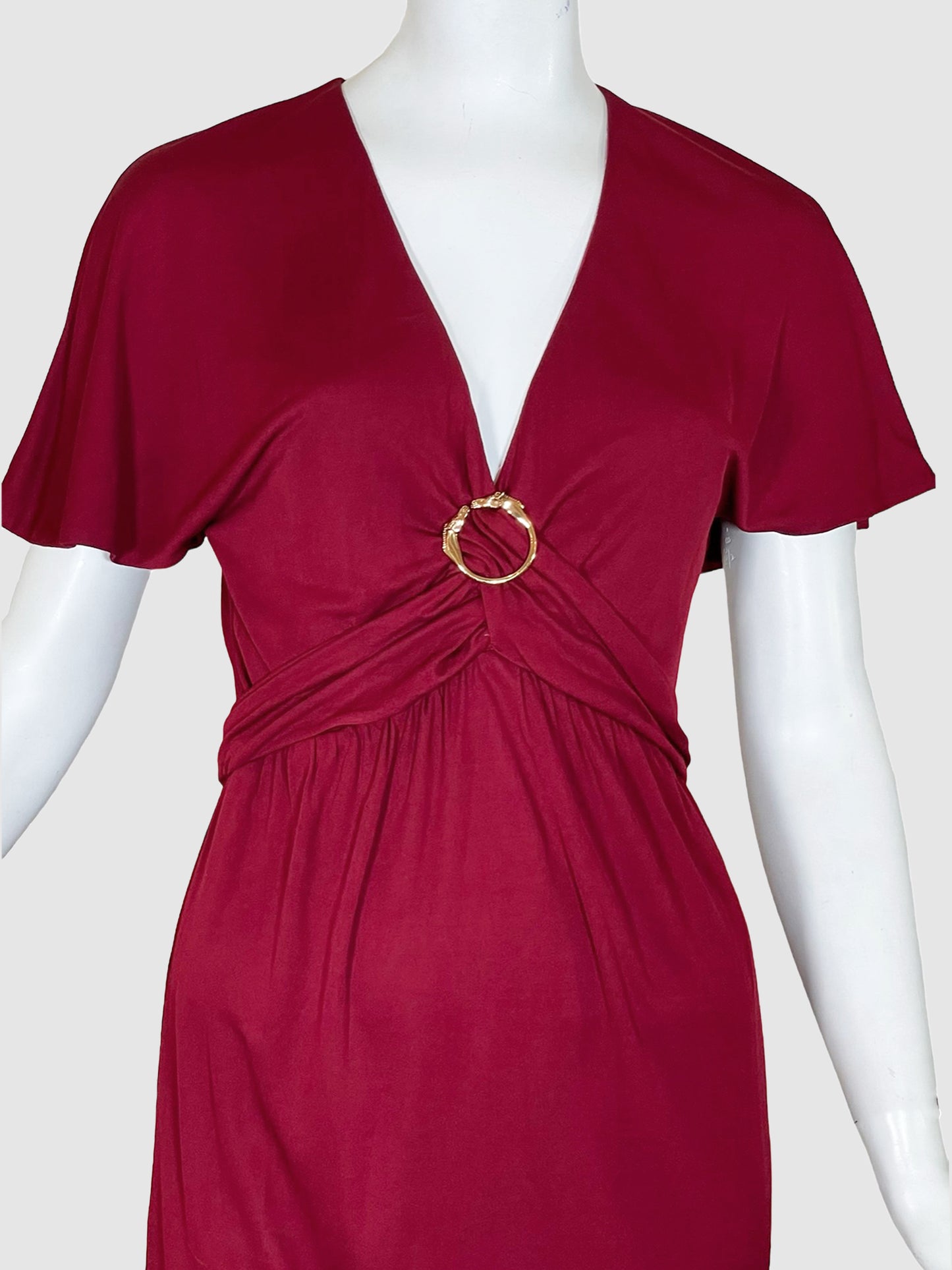 Gucci V-Neck Mini Dress - Size XS