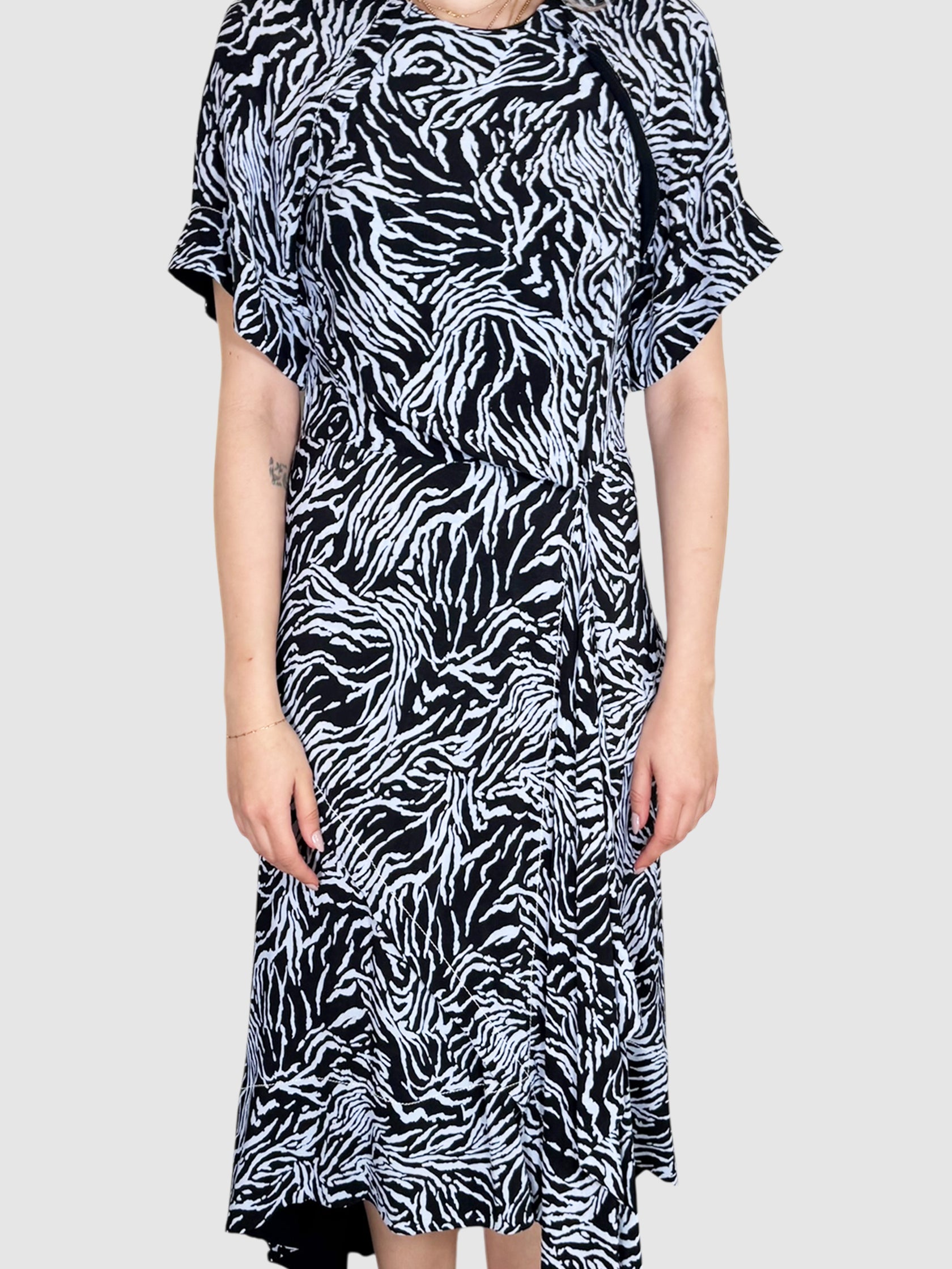 Printed Drape Dress