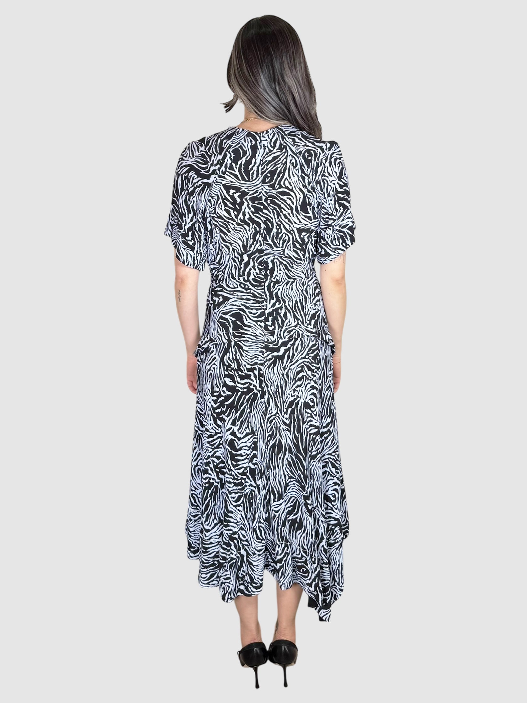 Printed Drape Dress