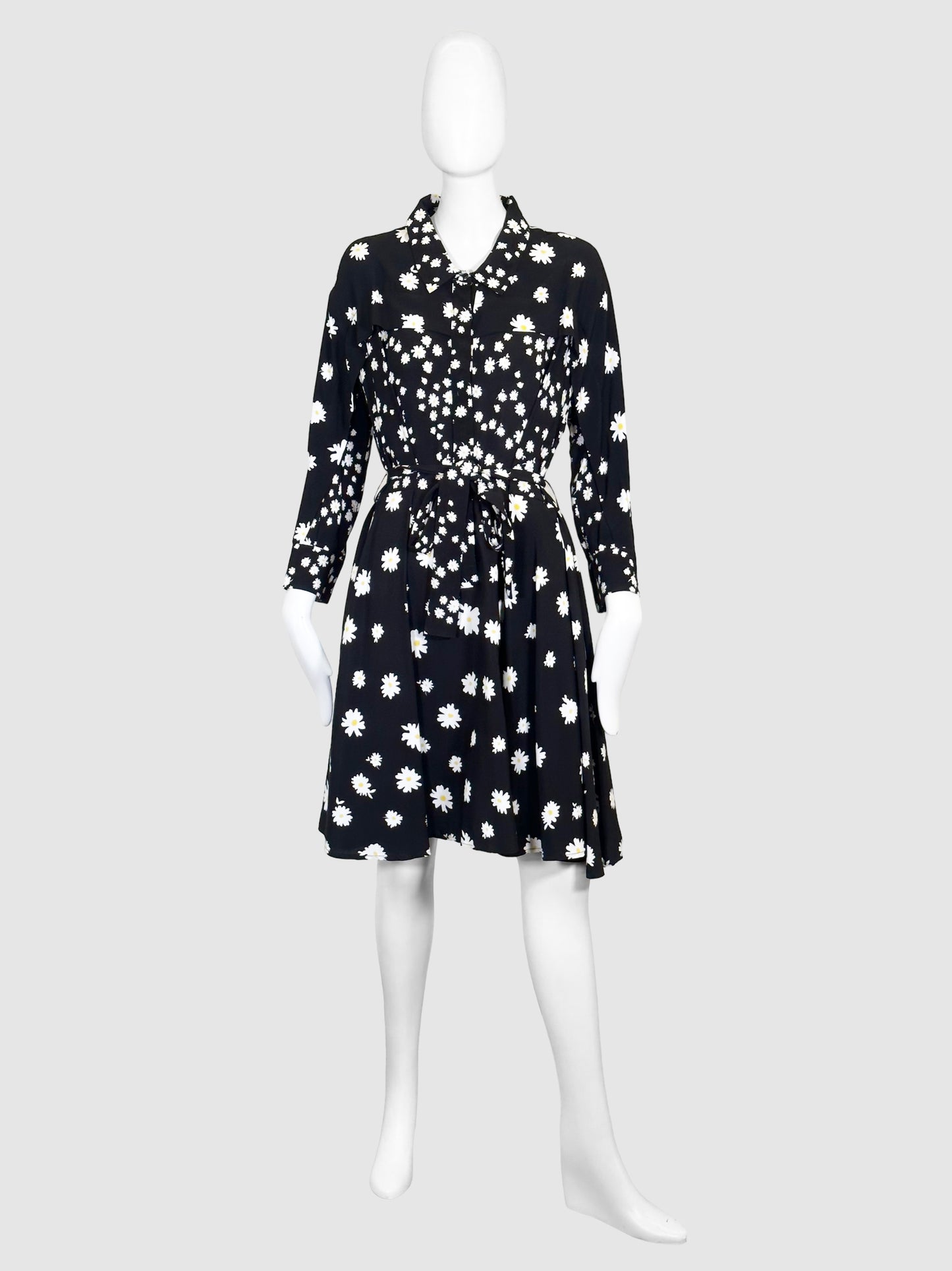 Maje Daisy Print Button-Up Dress - Size 4