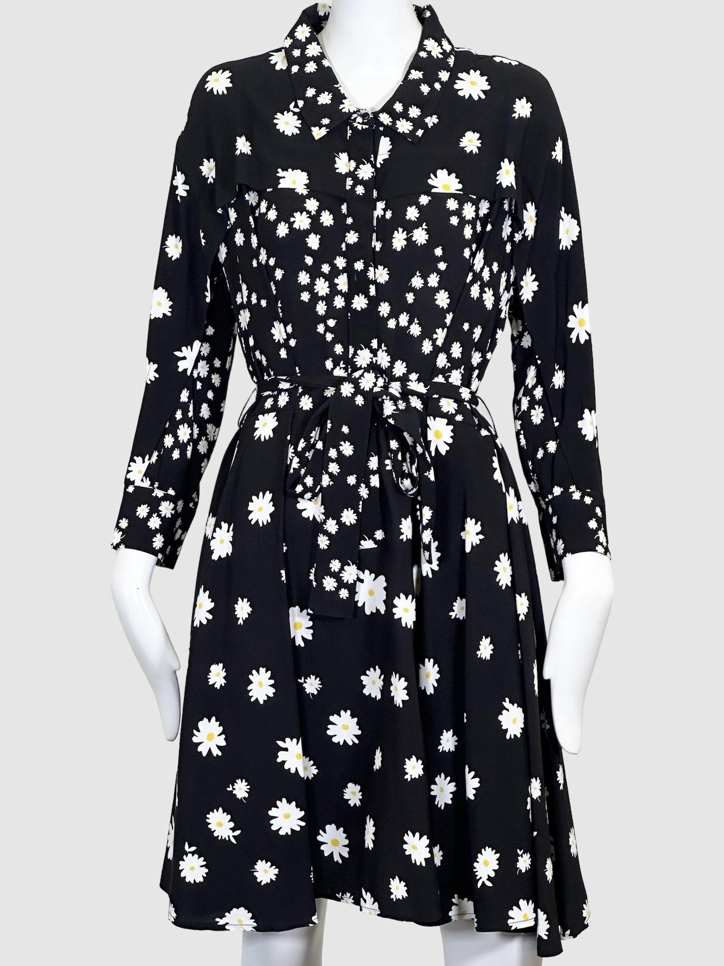 Maje Daisy Print Button-Up Dress - Size 4