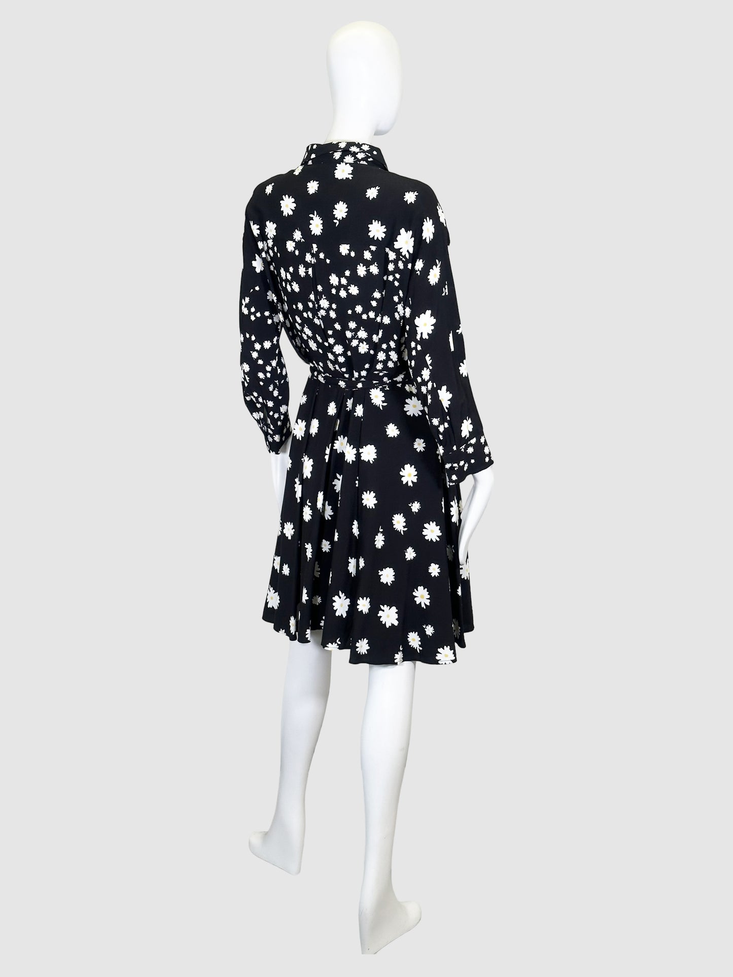 Maje Daisy Print Button-Up Dress - Size 4