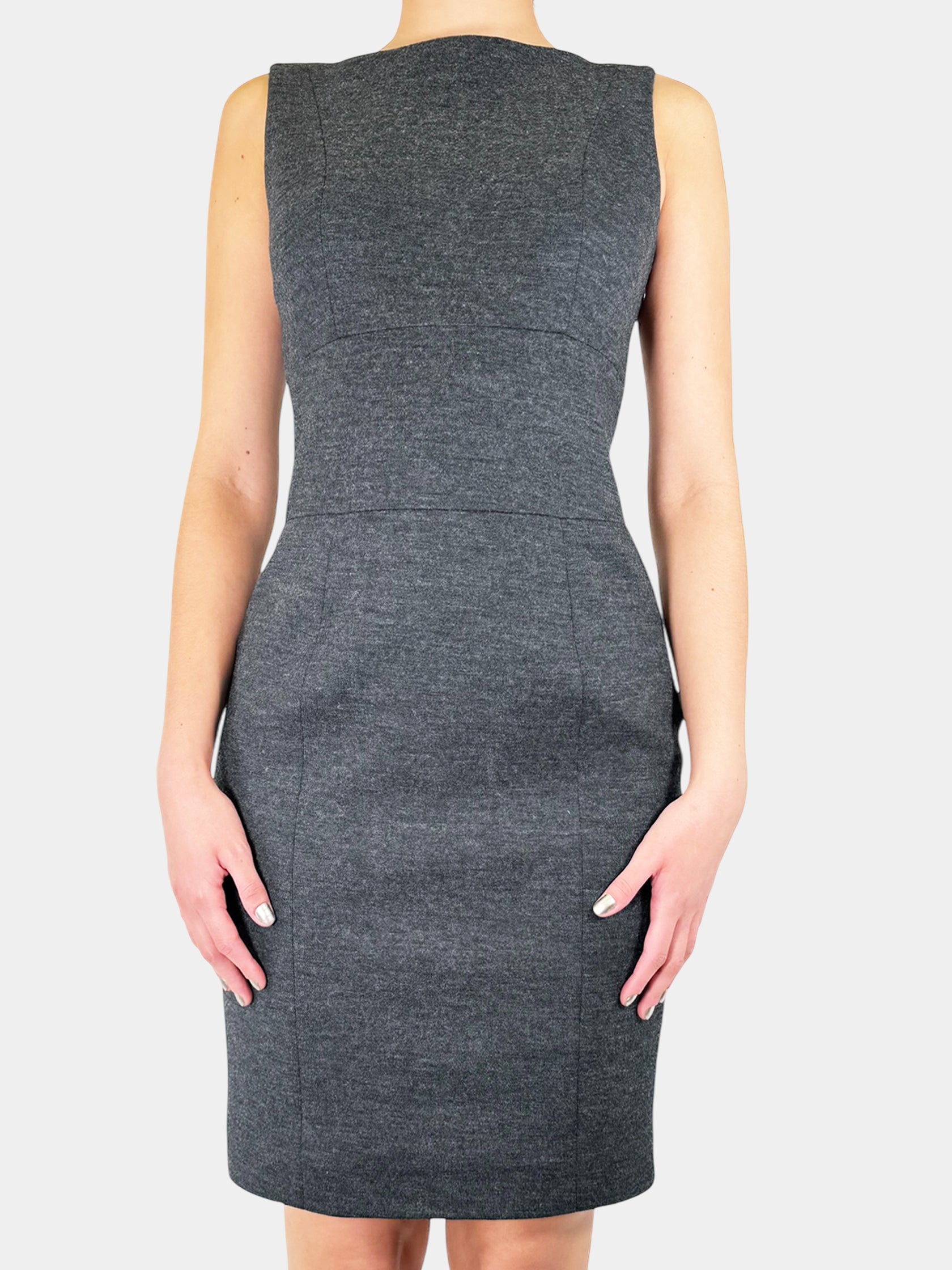 Boatneck Wool Dress - Size 42