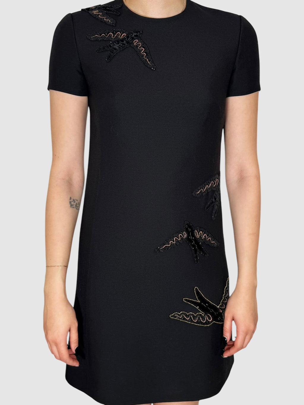 Bird Embroidered Dress