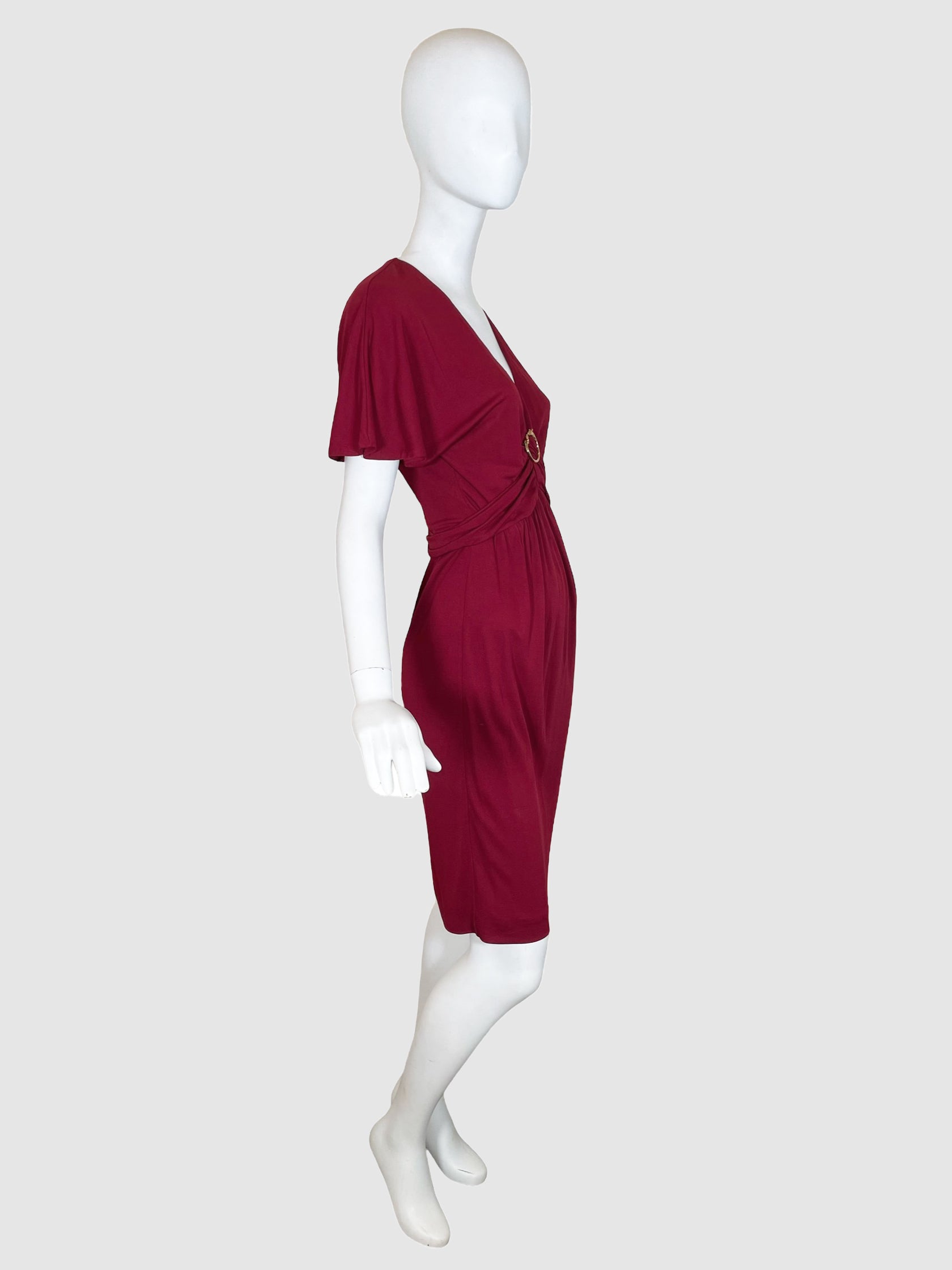 V-Neck Mini Dress - Size XS