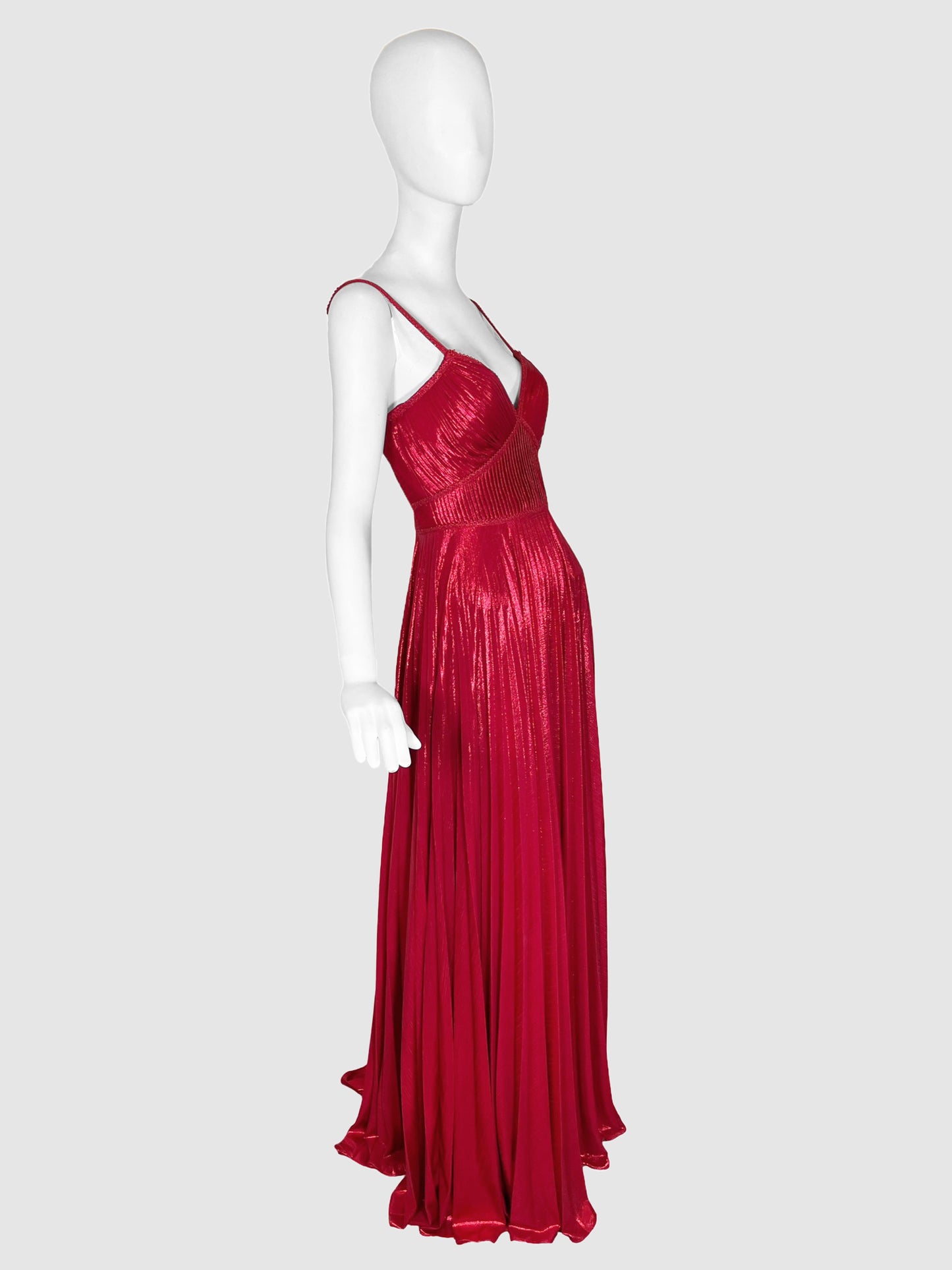 Marchesa Notte Pleated Gown - Size 0