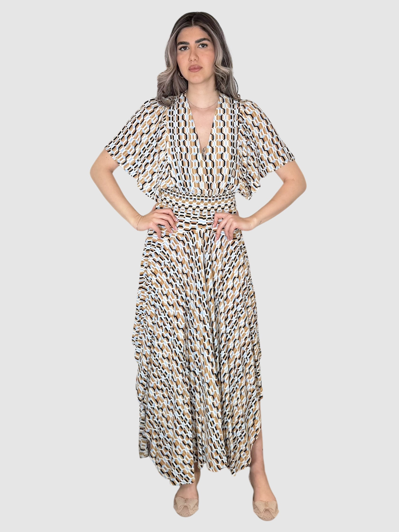 Geometric Asymmetrical Dress