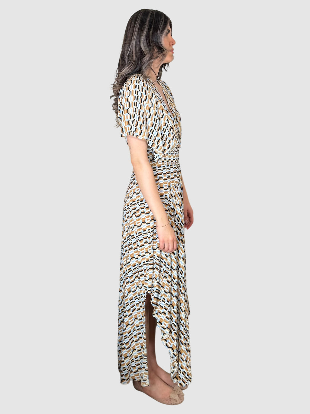 Geometric Asymmetrical Dress