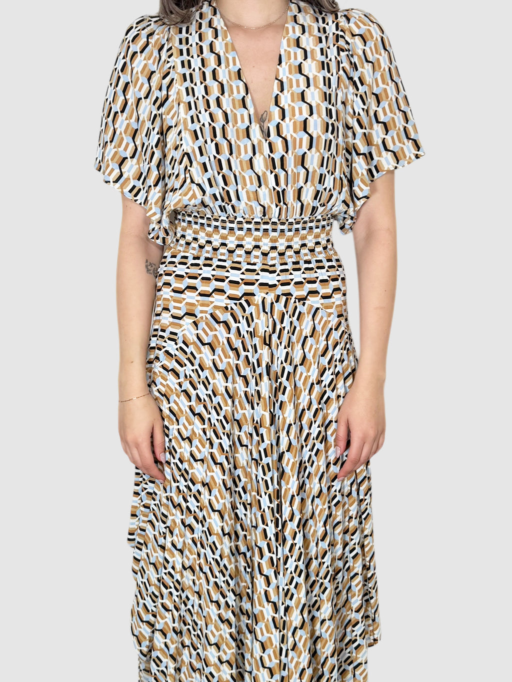 Geometric Asymmetrical Dress