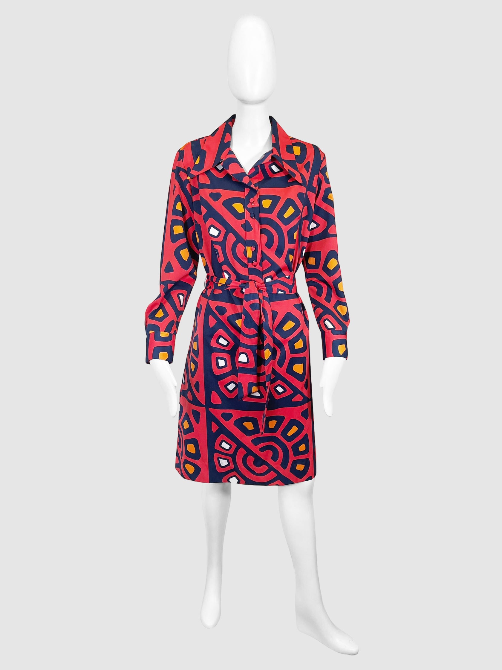 Lanvin Printed Shirt Dress - Size M