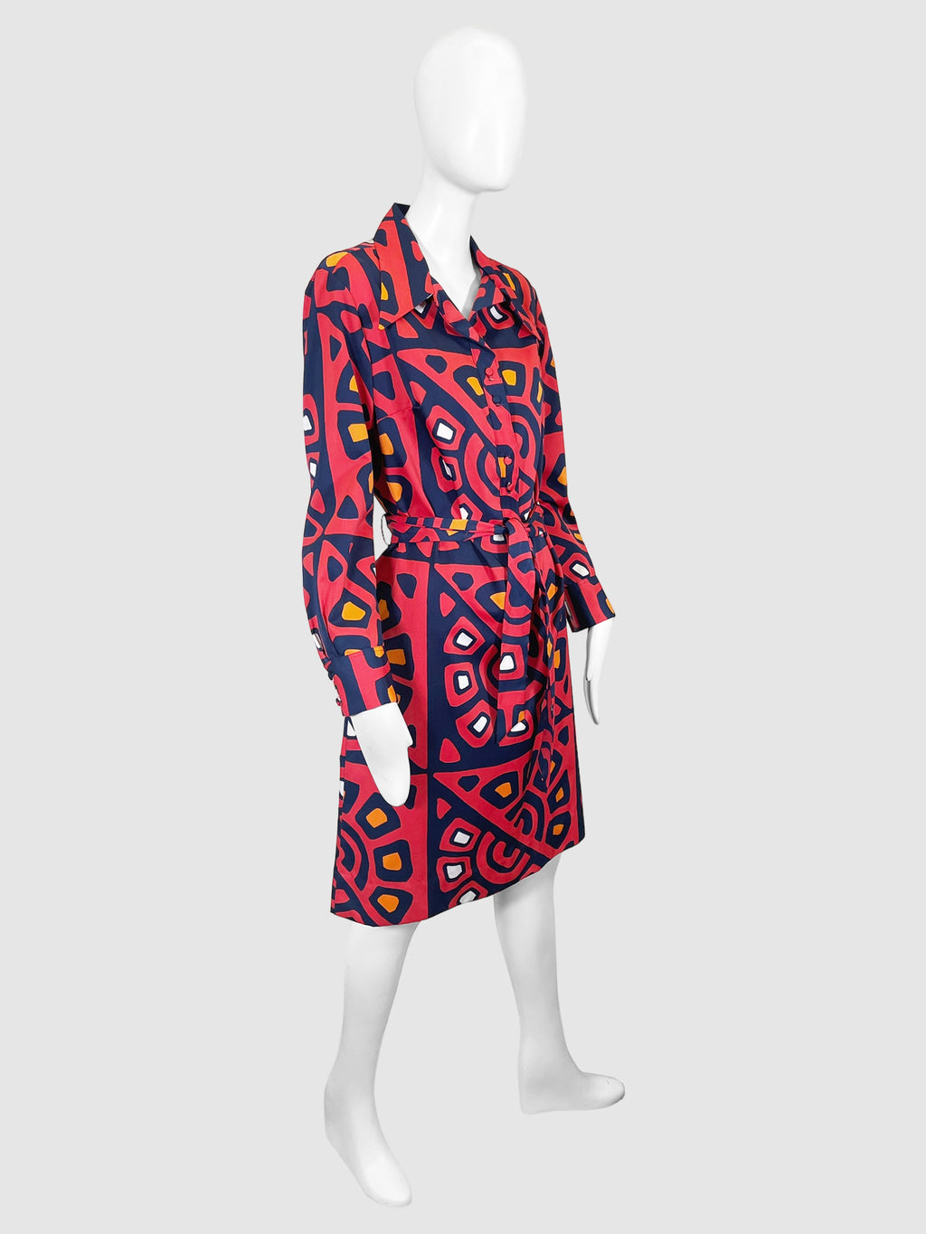 Lanvin Printed Shirt Dress - Size M