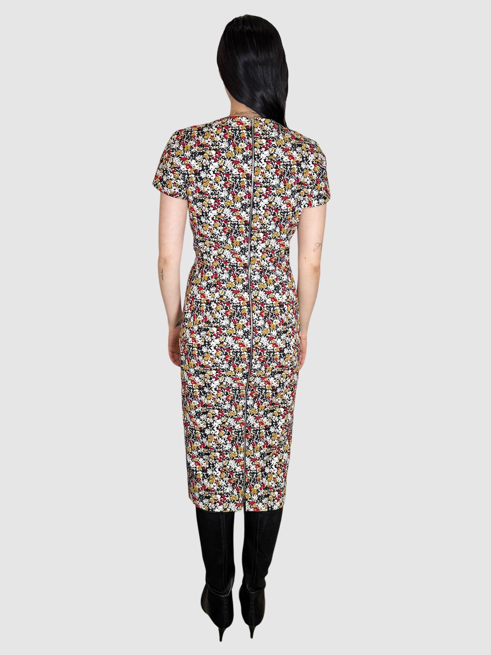 Floral Print Midi Dress
