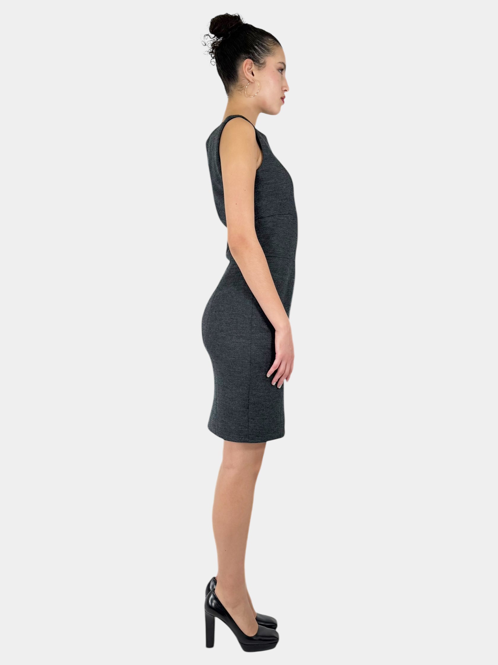 Boatneck Wool Dress - Size 42