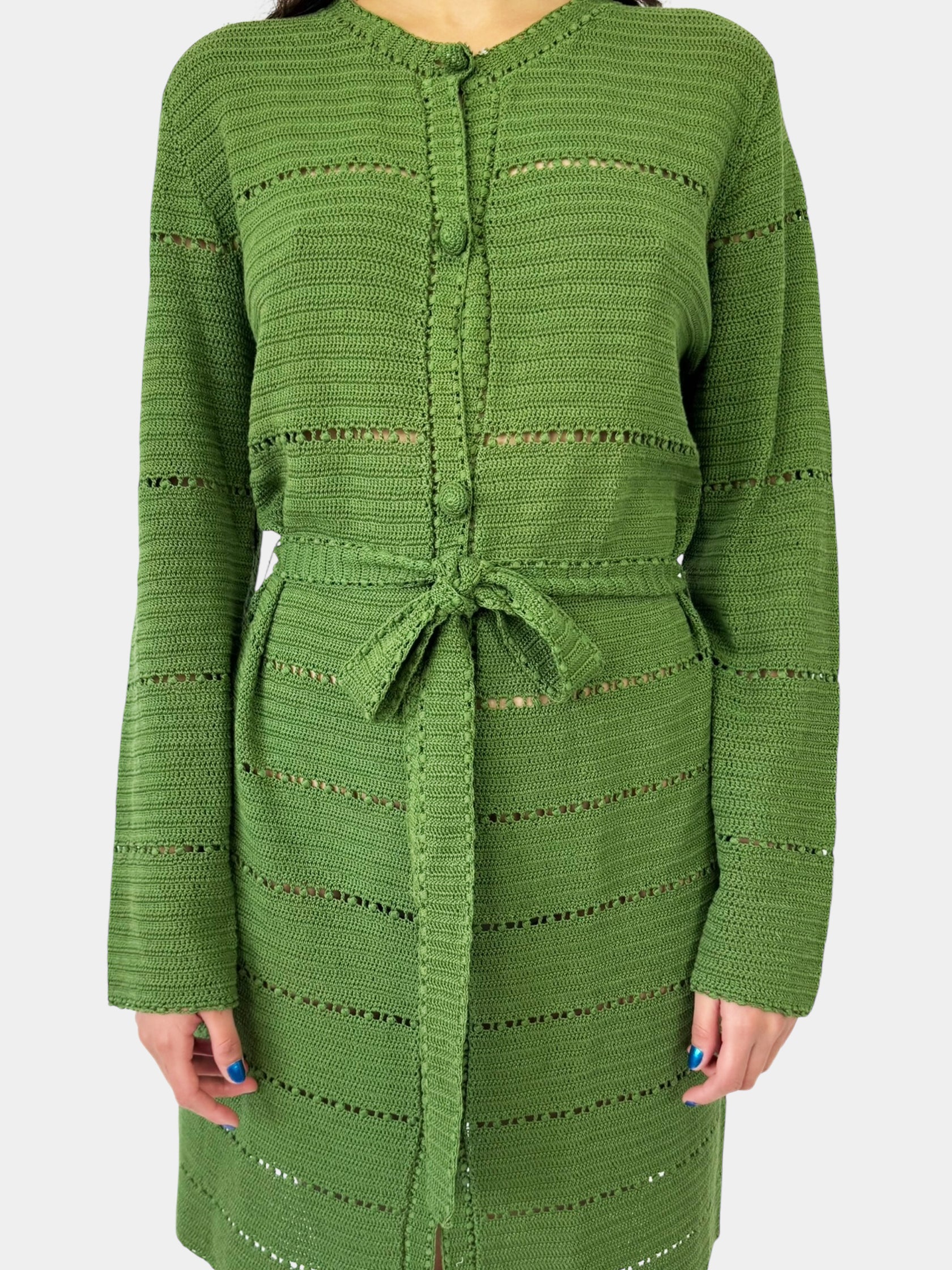 Knit Button-Up Dress