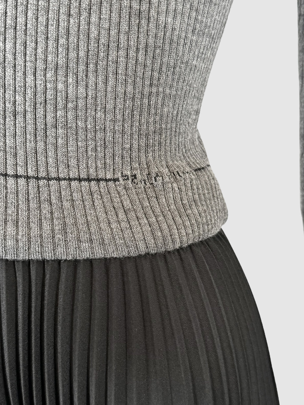 Two-Tone Pleated Dress - Size 42