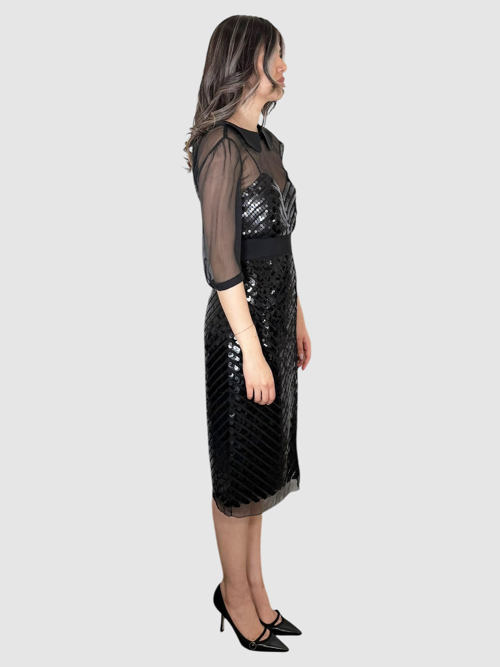 Chevron Sequin Dress