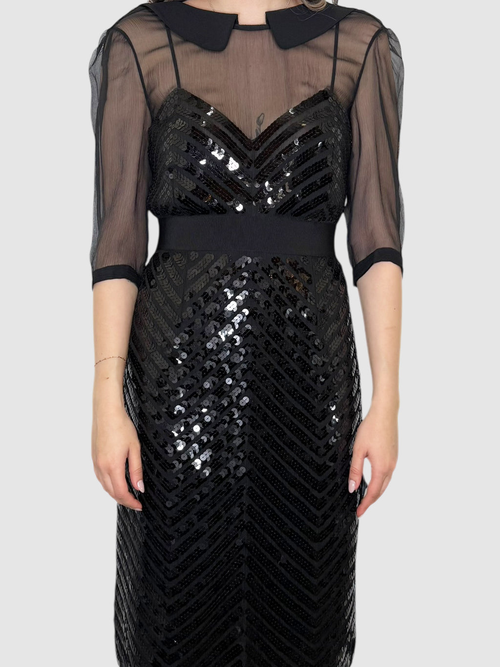 Chevron Sequin Dress