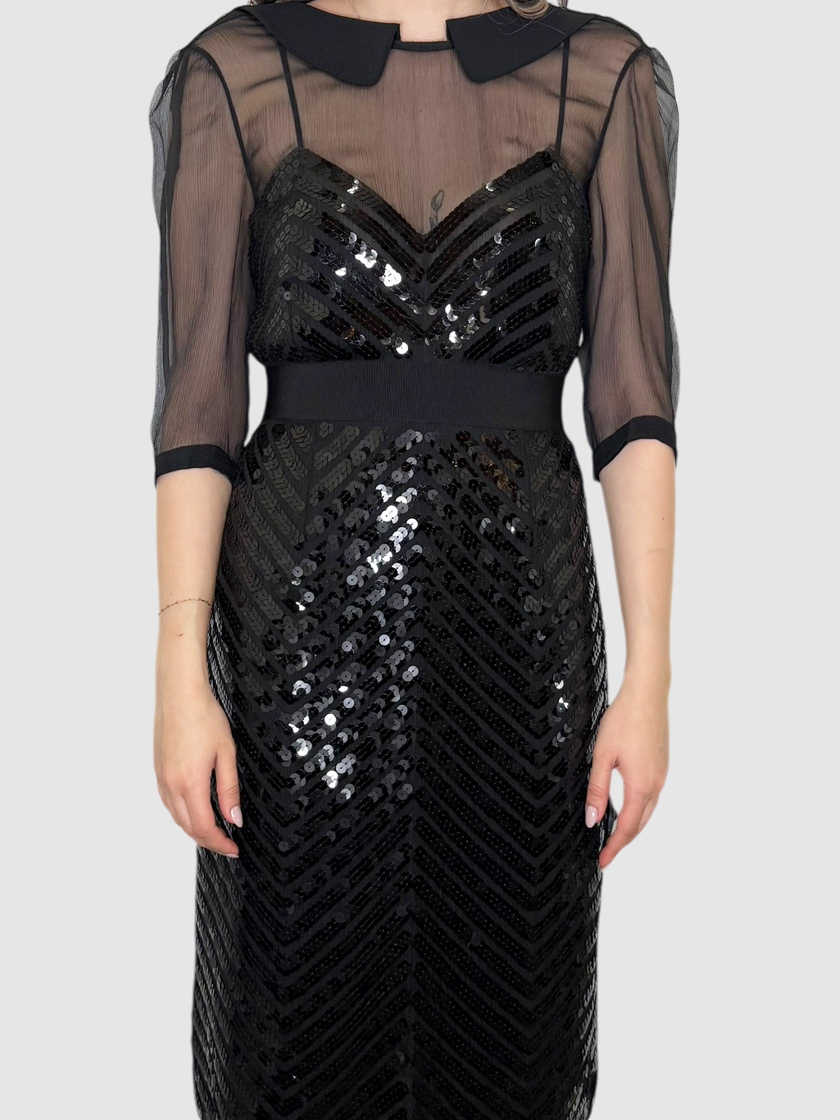 Chevron Sequin Dress