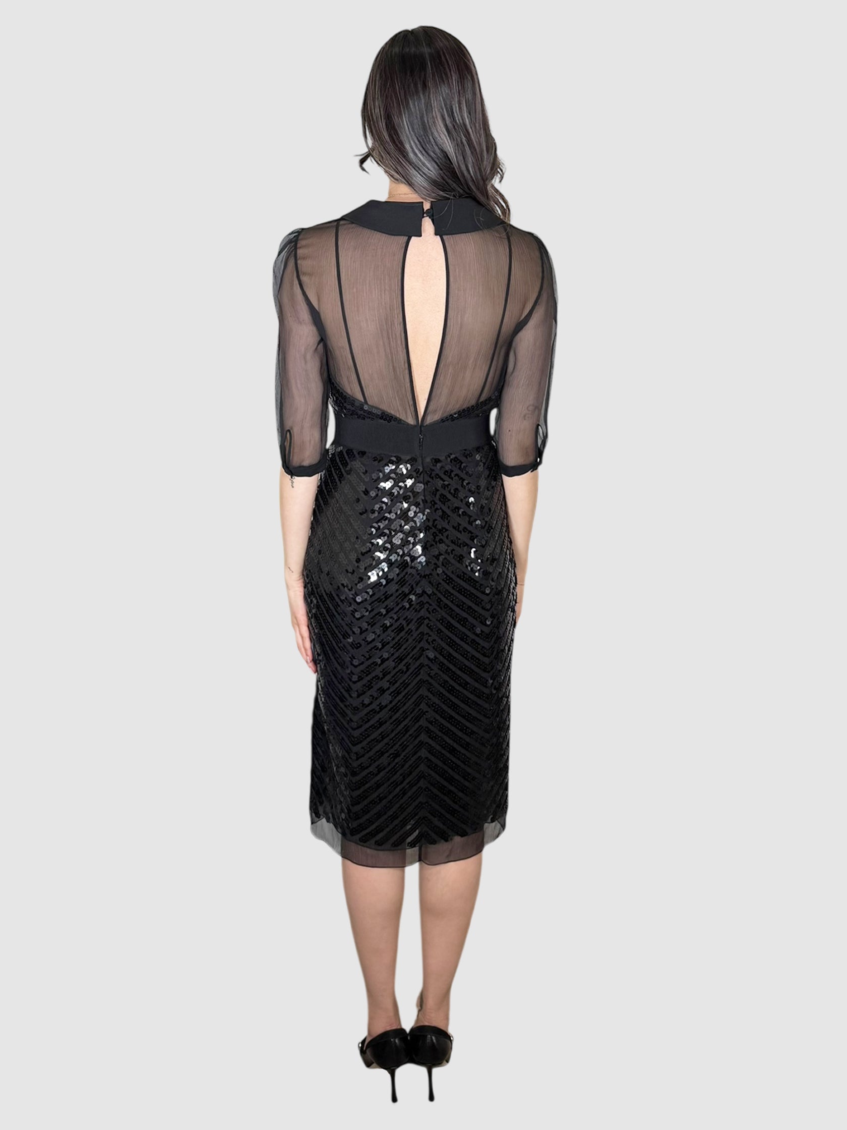 Chevron Sequin Dress