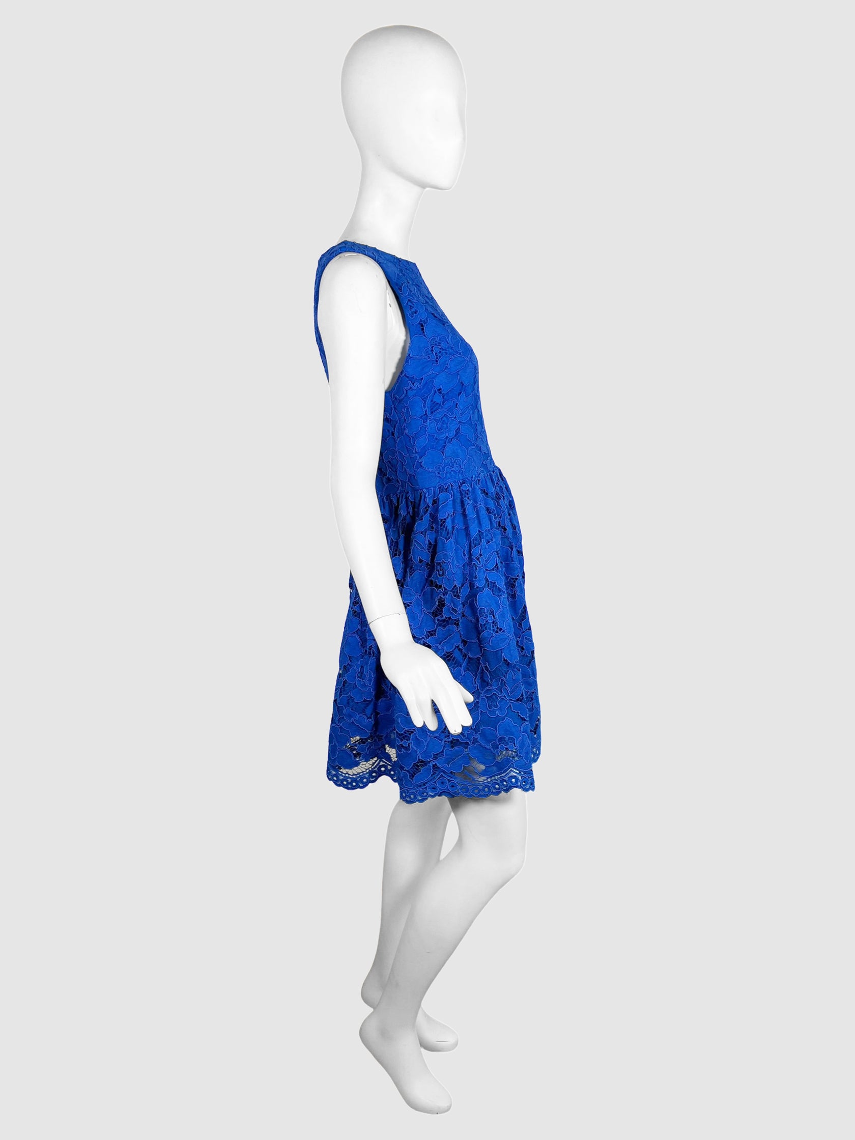 Alice + Olivia High Neck Lace Dress - Size 6